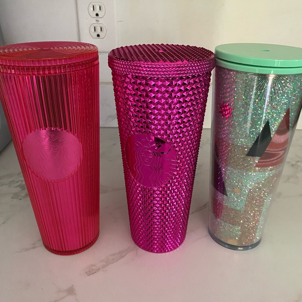 Set of three Starbucks Tumblers